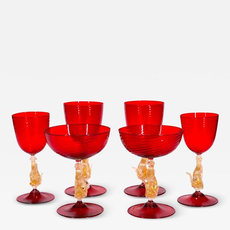 Murano Glass Barware Tableware Set