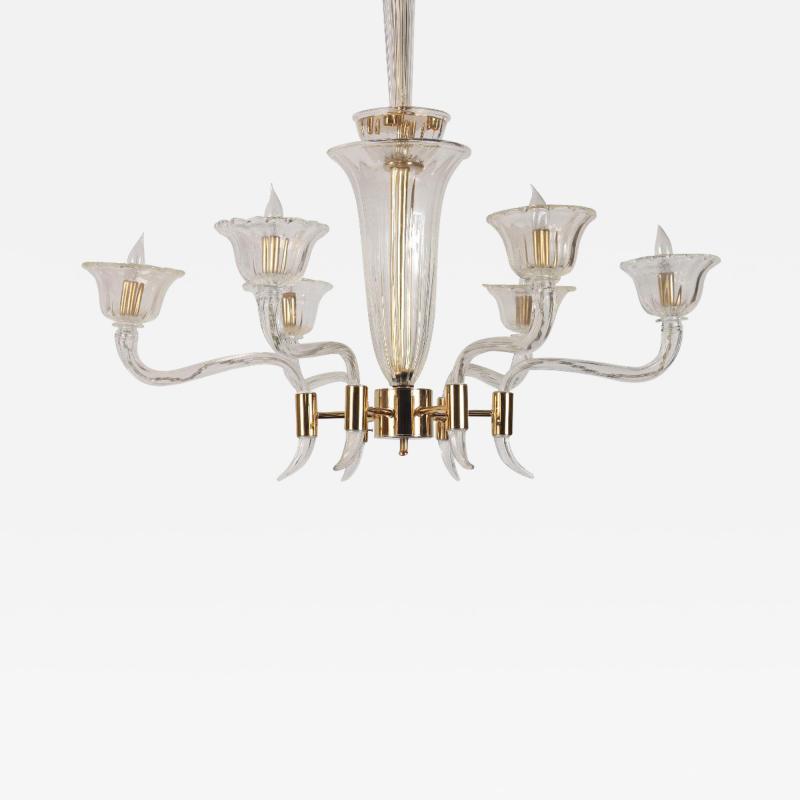 Murano Glass Chandelier Italy 1960s