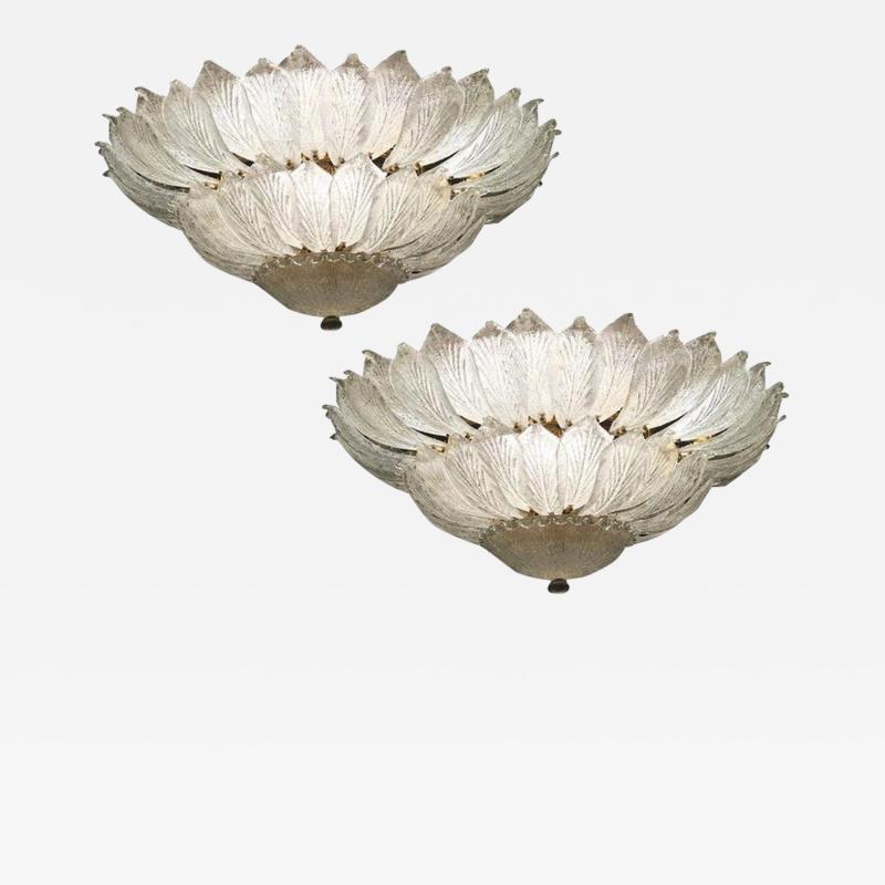 Murano Glass Leave Ceiling Light Chandelier