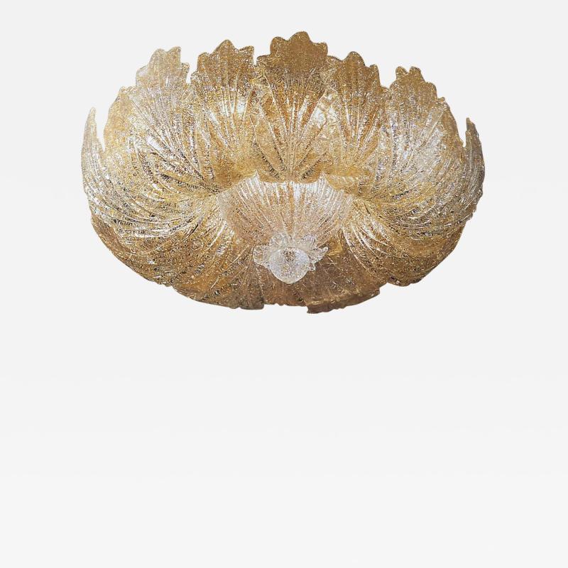 Murano Glass Leave Flush Mount or Ceiling Lights