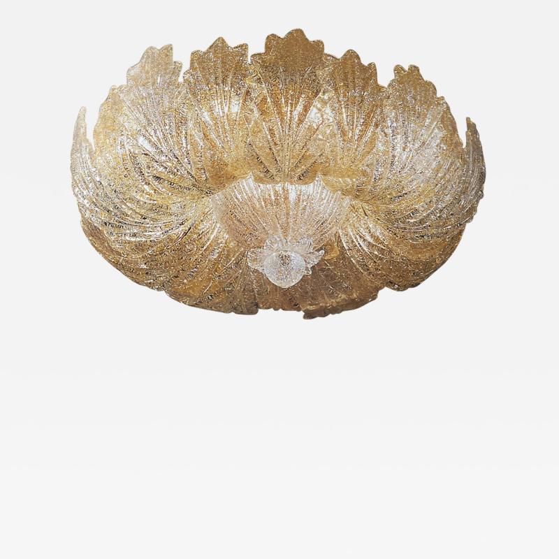 Murano Glass Leave Flush Mount or Ceiling Lights