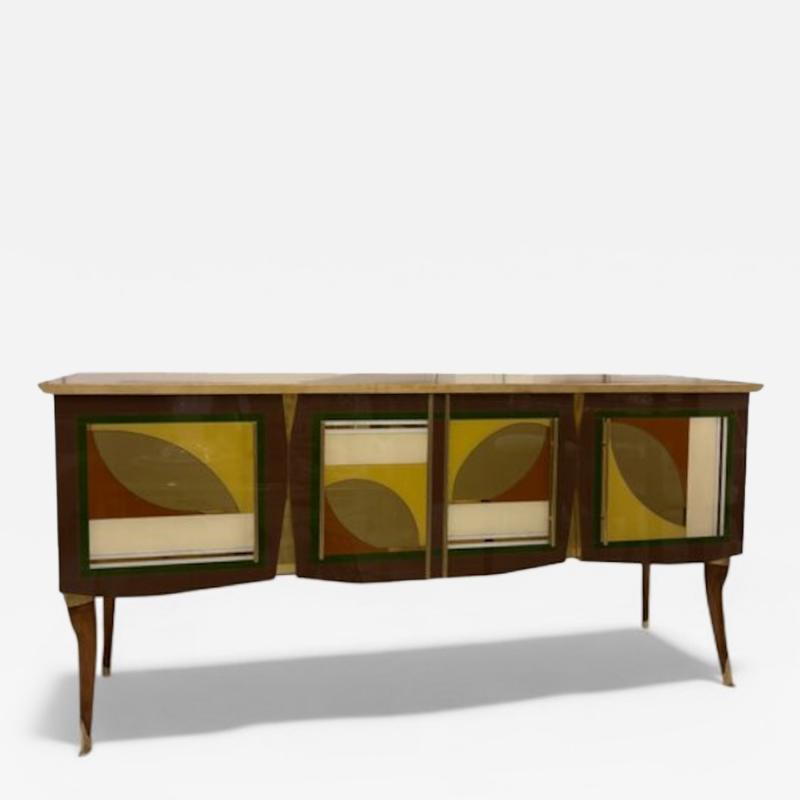 Murano Glass Leaves Sideboard