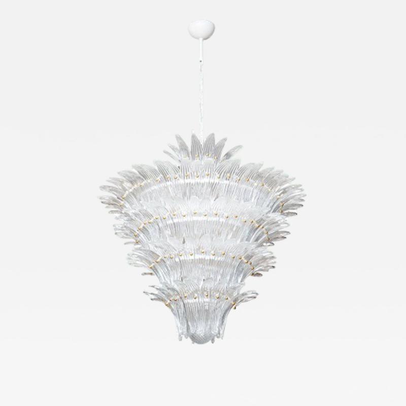 Murano Glass Palmette Chandelier