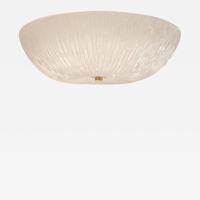 Murano Opaque White Ceiling Fixture Newly Blown