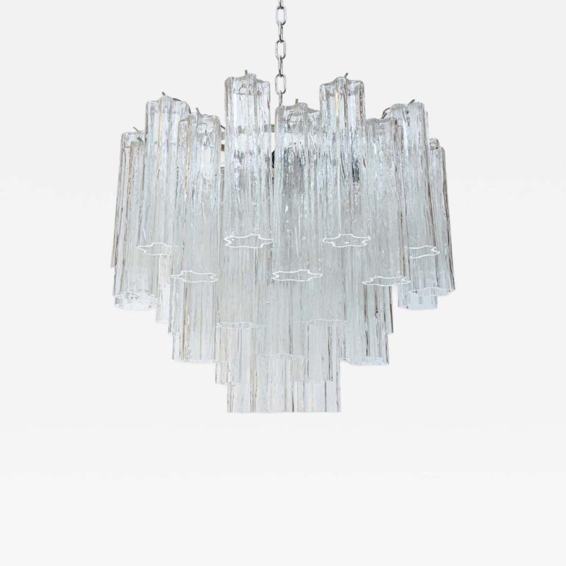 Murano clear glass Tronchi chandelier