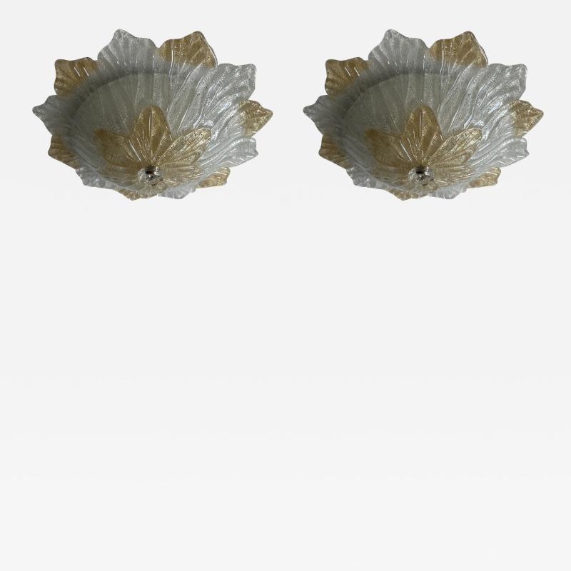 Murano flush mount ceiling light