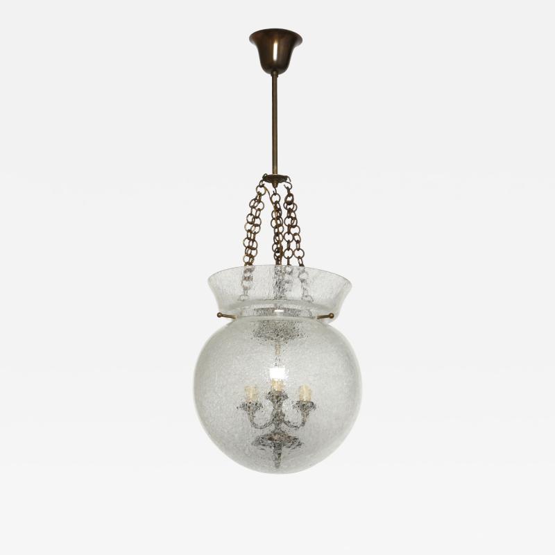 Murano lantern in pulegoso glass Italy circa 1950s