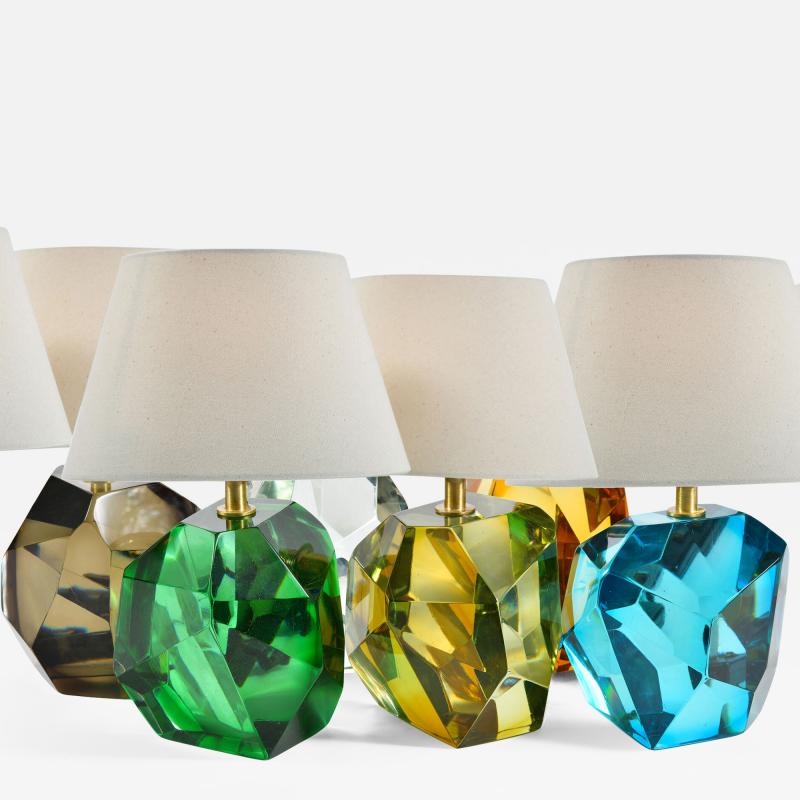 Murano rock table lamps