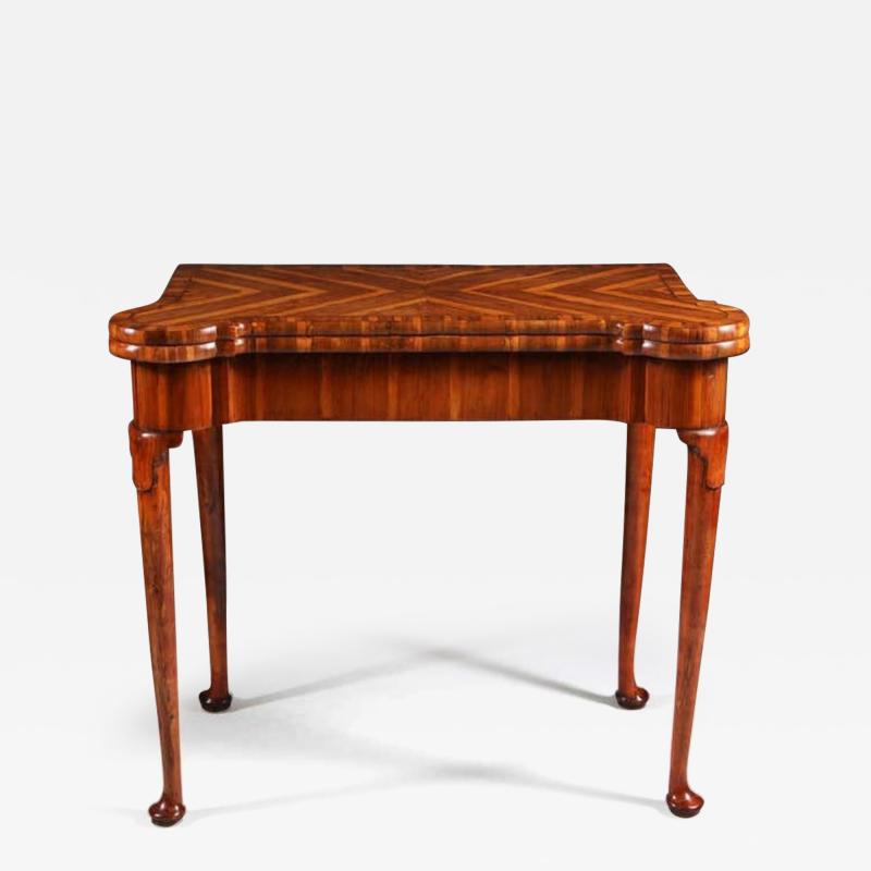 Museum Grade George I Cocus Wood Card Table Circa 1725 England