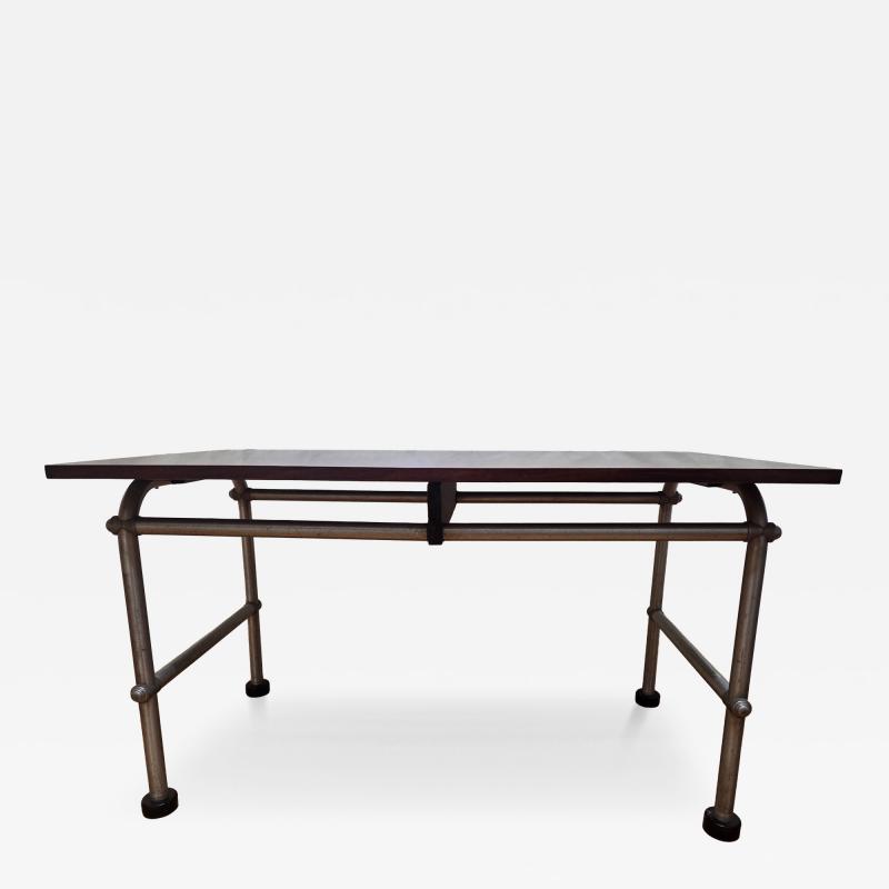 NAMCO namco NAMCO Australia Mahogany Top Aluminum Table Warren McArthur License Era c 1955