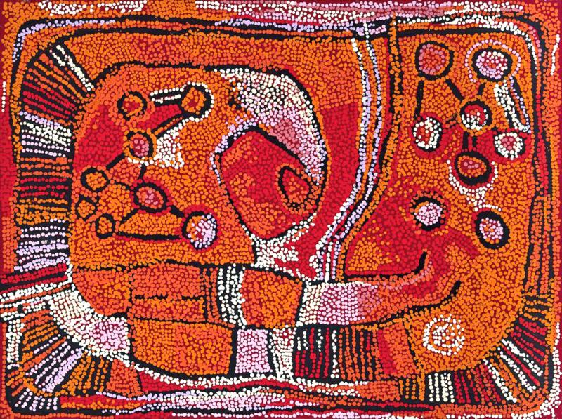 Naata Nungurrayi Contemporary Australian Aboriginal Painting by Naata Nungurrayi
