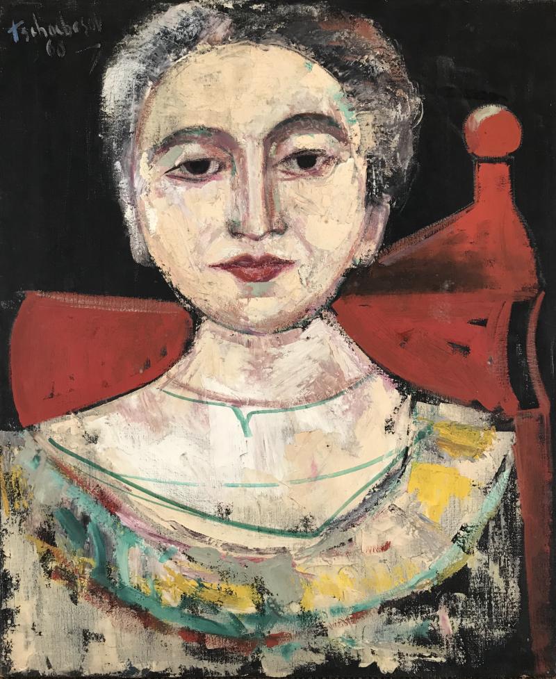 Nahum Tschacbasov Woman in Red Chair 