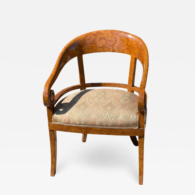 Nancy Corzine French Art Deco Style Nancy Corzine Fauteuil Barrel Chair