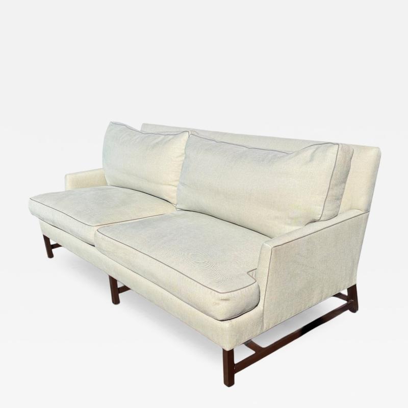 Nancy Corzine Modern Nancy Corzine Down Filled Linen Upholstered Renee Sofa