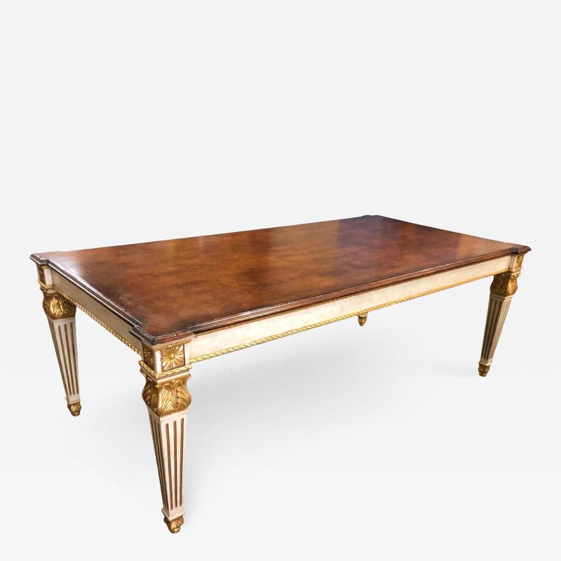 Nancy Corzine Nancy Corzine Neoclassical Designer Giltwood Dining Table