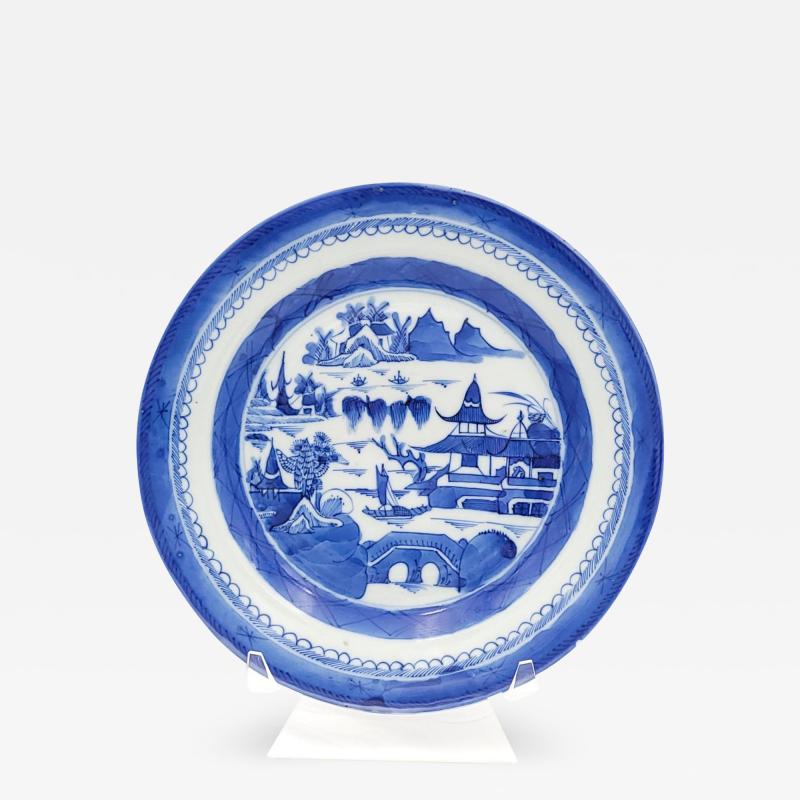 Nanking Chinese Export Porcelain Plate circa 1890