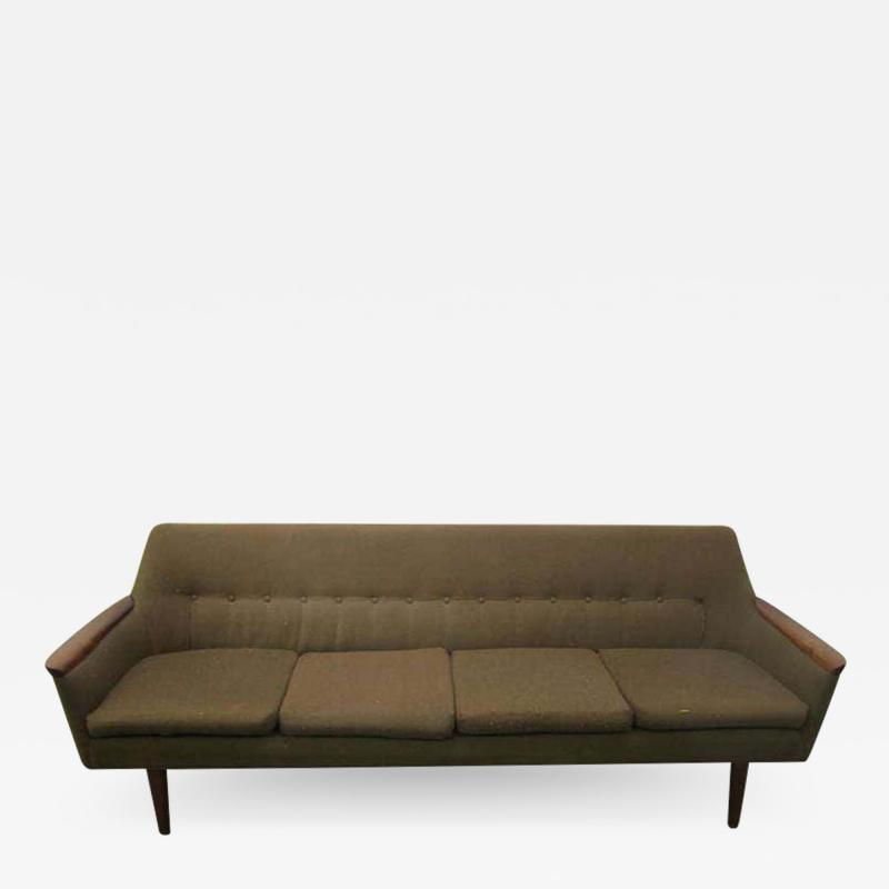 Nanna Ditzel Nanna Ditzel Style Four Seat Sculptural Teak Sofa Mid Century Danish Modern
