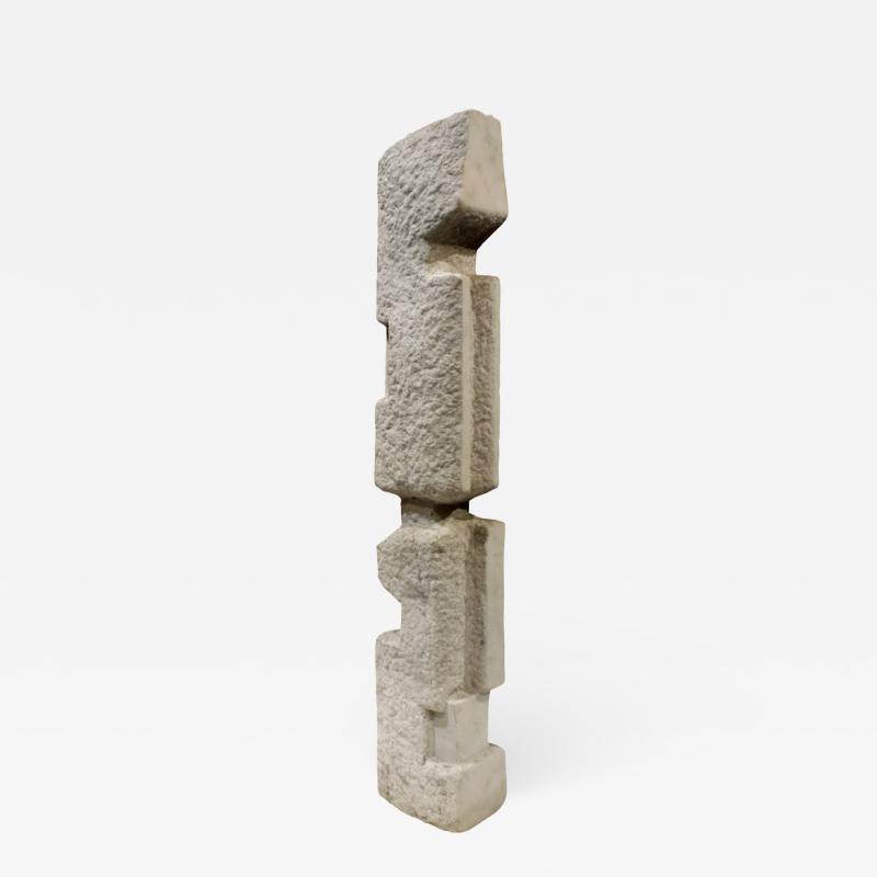 Naomi Feinberg Naomi Feinberg Totem Sculpture in Vermont Marble 1960s