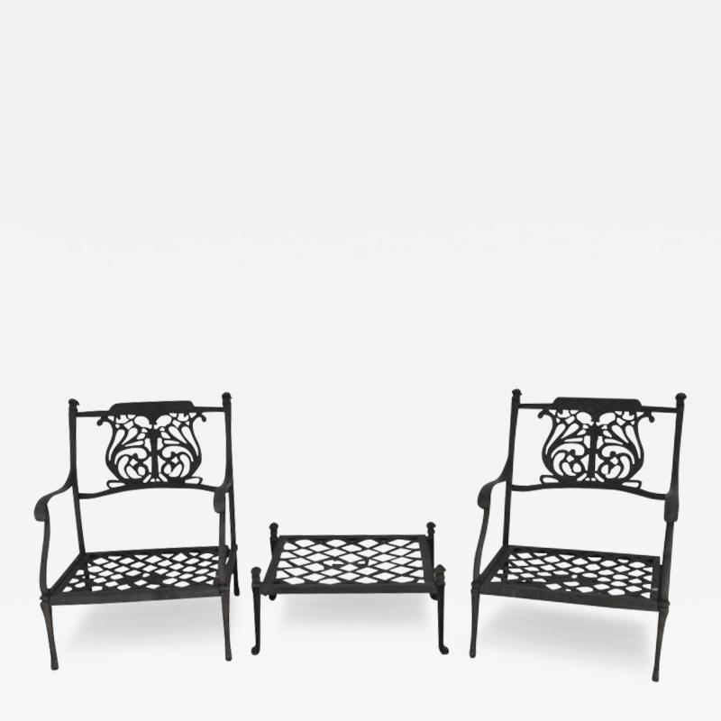 Naples Aged Bronze Aluminum Outdoor Patio Set by Fortunoff