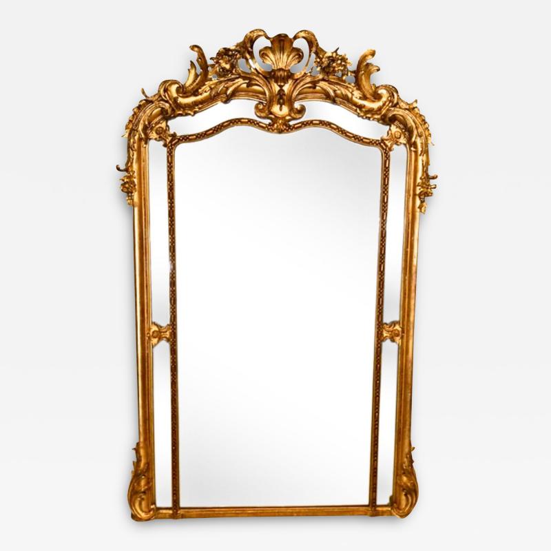 Napolean III Paraclose Gilt Mirror