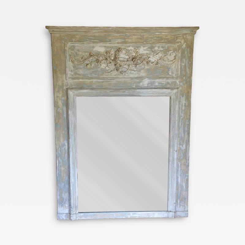 Napoleon III French Louis XVI Style Trumeau Mirror
