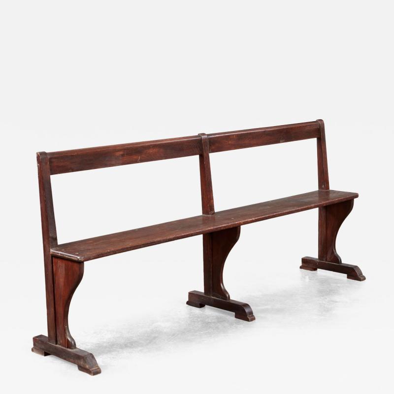 Narrow Oak Hall Bench
