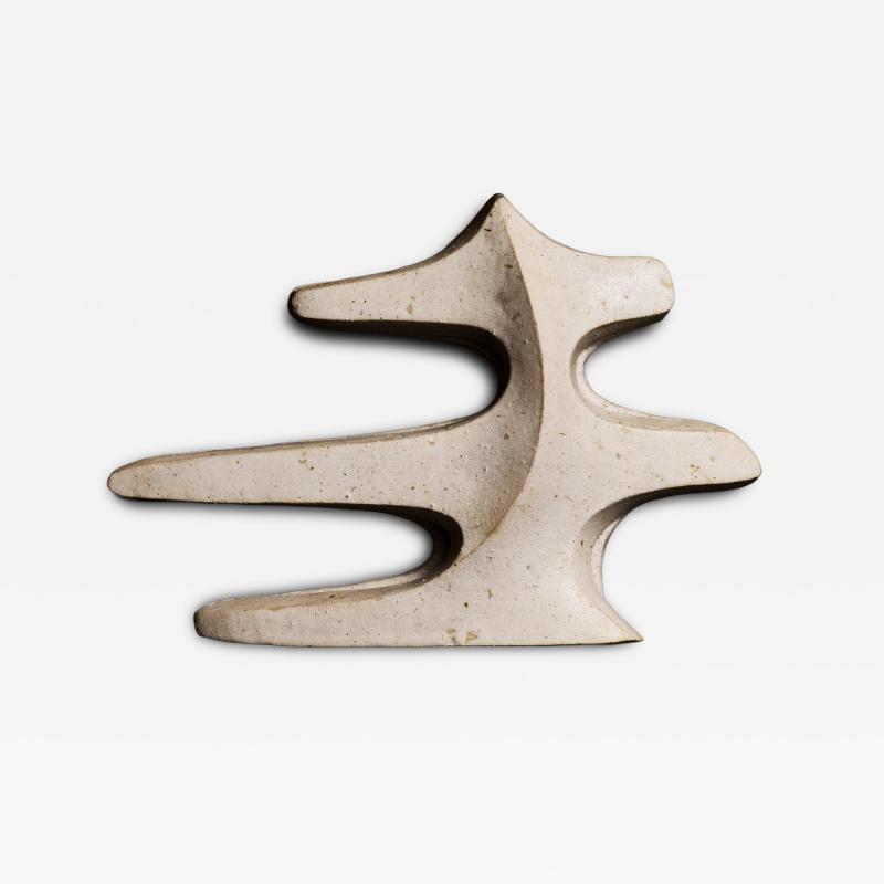 Natasha Dakhli Pair of Sculptural Ceramic Wall Sconces by Natasha Dakhli Signed