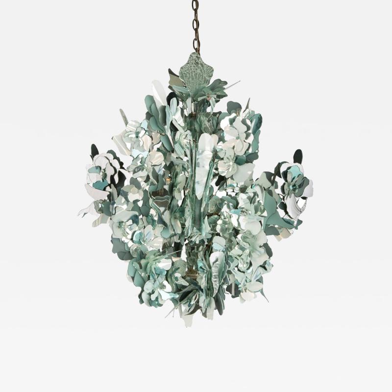 Nathalie Ziegler Pasqua Glass Flower Chandelier