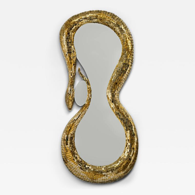 Nathalie Ziegler Pasqua SNAKE MIRROR GOLD