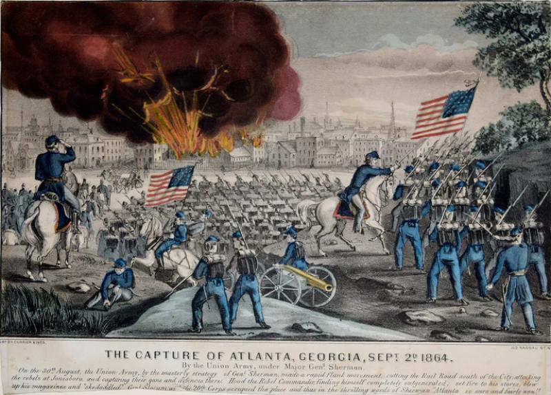 Nathaniel Currier THE CAPTURE OF ATLANTA GEORGIA SEPT 2ND 1864
