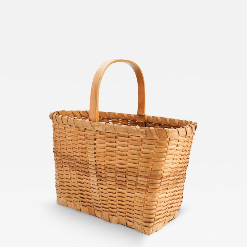 Native American splint basket c 1900 
