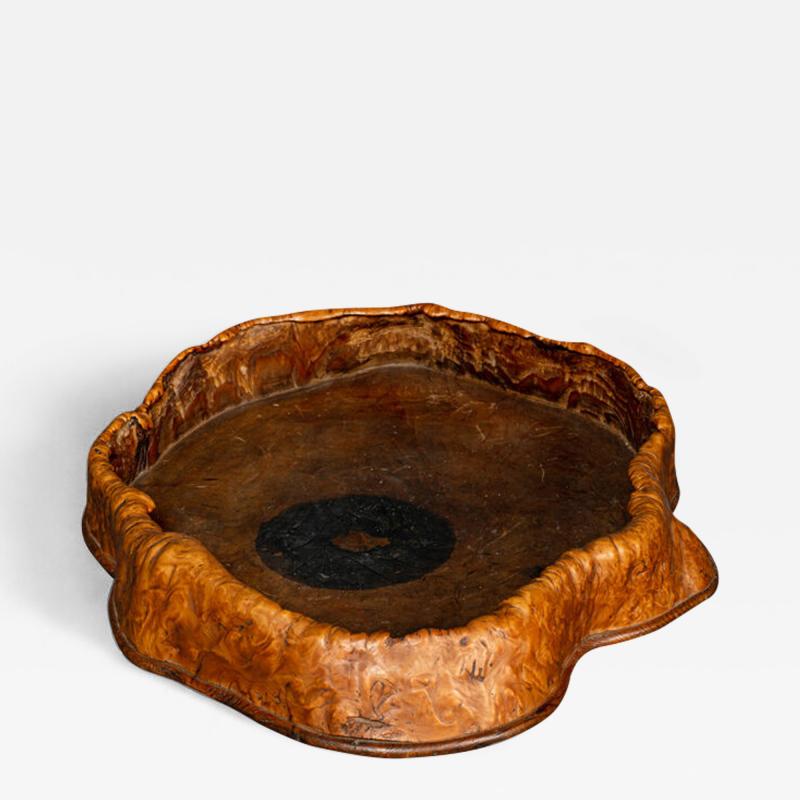 Natural Burl Wood Tray