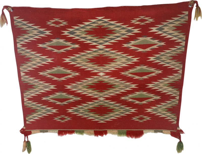 Navajo Dine Sunday saddle blanket