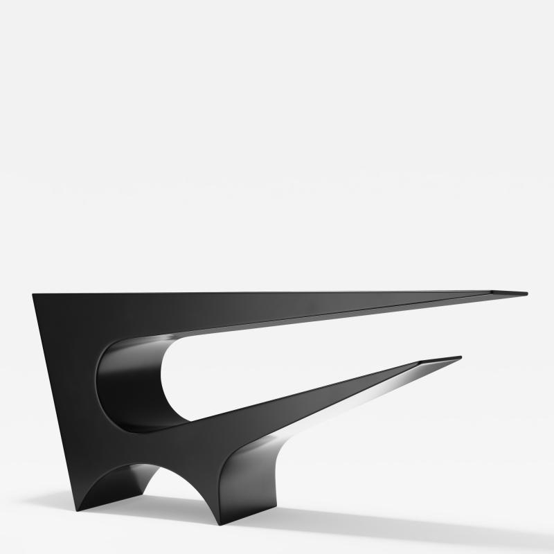 Neal Aronowitz r Axis Console in Black Matte Aluminum by Neal Aronowitz