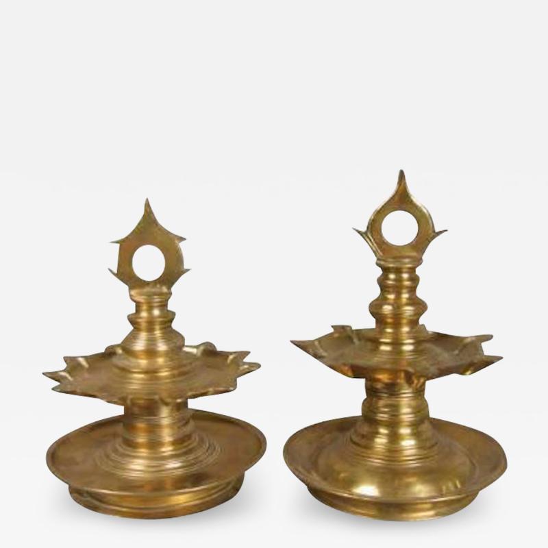 Near Pair Dutch Oil Lamps