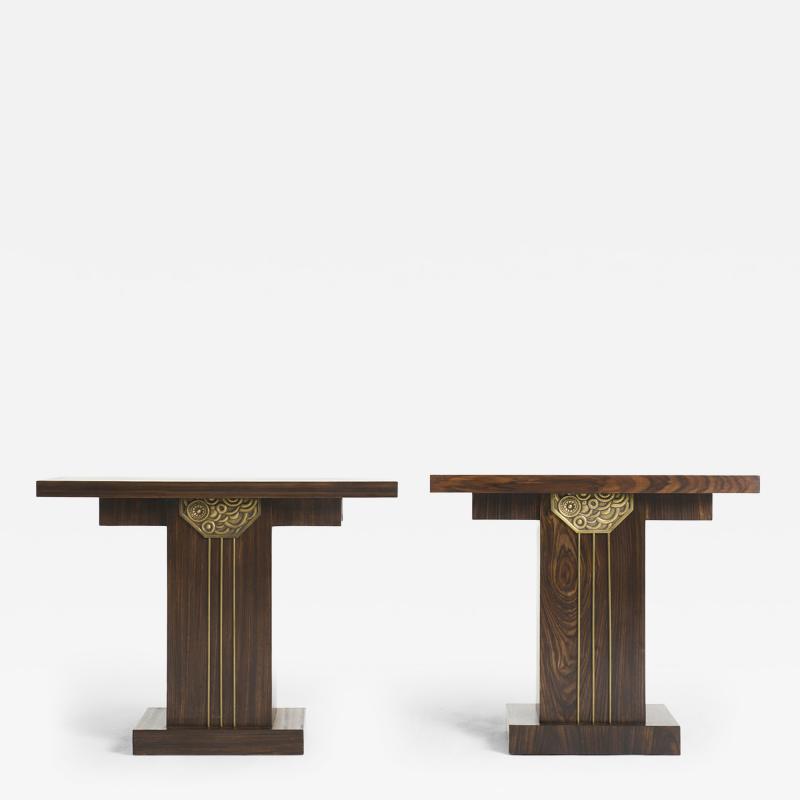 Near Pair of Art Deco Console Tables