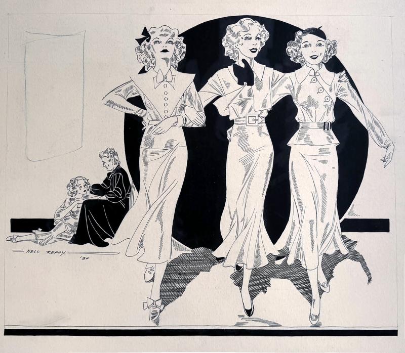 Nell Reppy The Three Graces Fantasy Fashion Illustration Female Illustrator 
