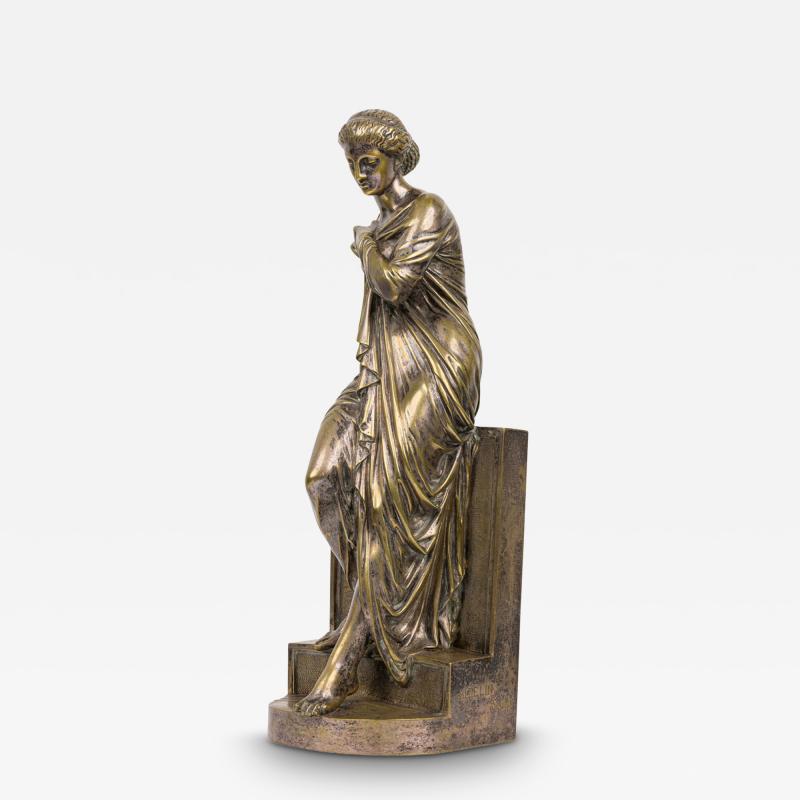Neo Classic Silver Plated Greek Woman