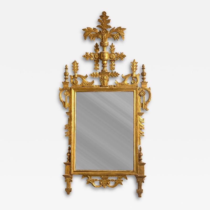 Neoclassic Italian Giltwood Mirror
