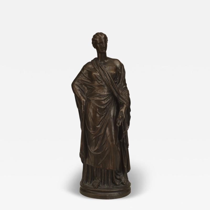 Neoclassic Patinated Bronze Ceres