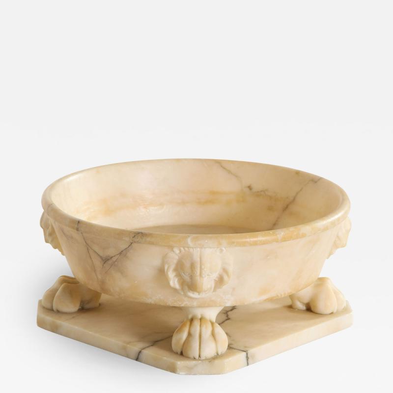Neoclassic Style Alabaster Bowl