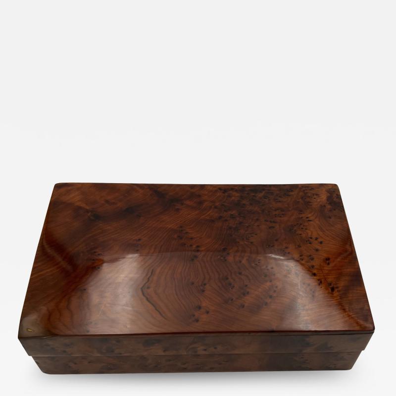 Neoclassical Biedermeier Box Polished Yew France circa 1820