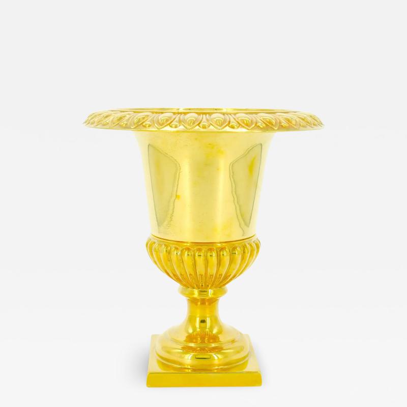 Neoclassical Gilt Campana Form Wine Cooler or Ice Bucket