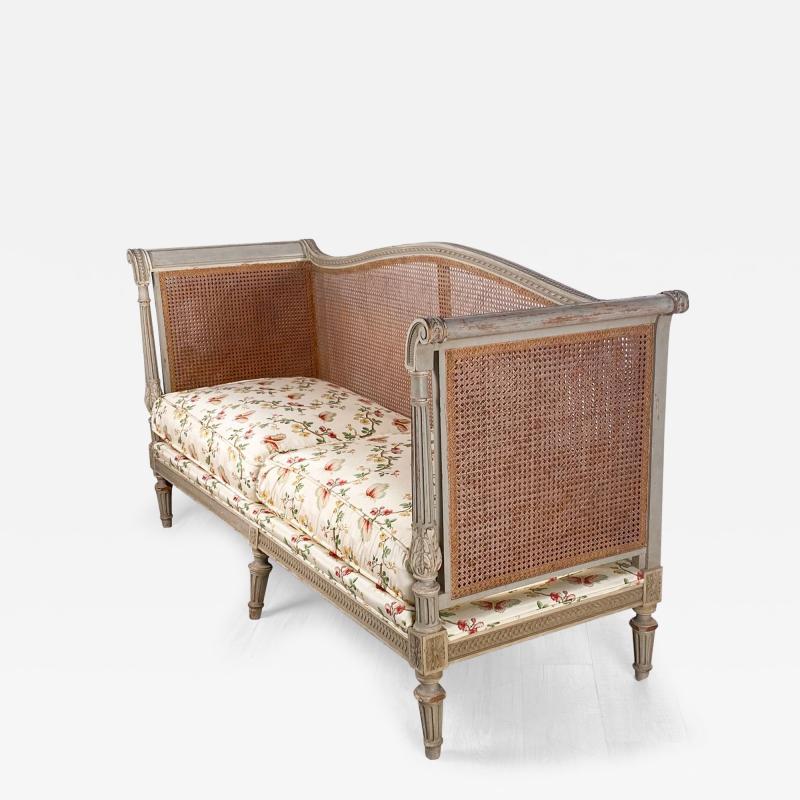 Neoclassical Painted Settee Swedish 19th century