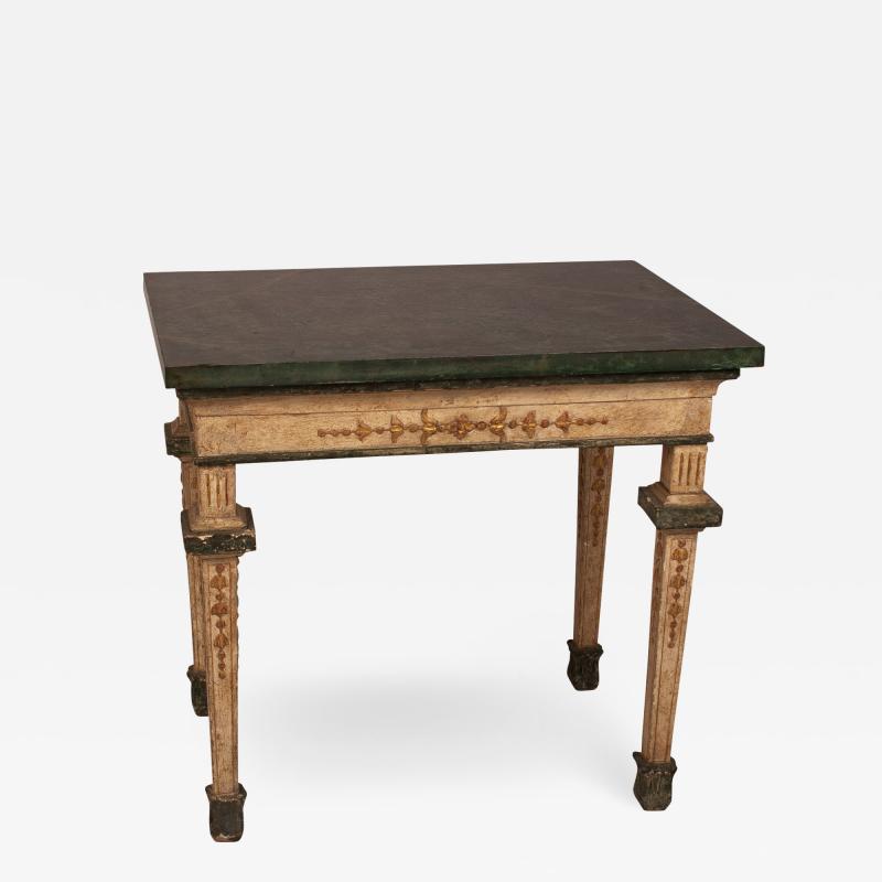 Neoclassical Painted Side Table Italy 19th Century