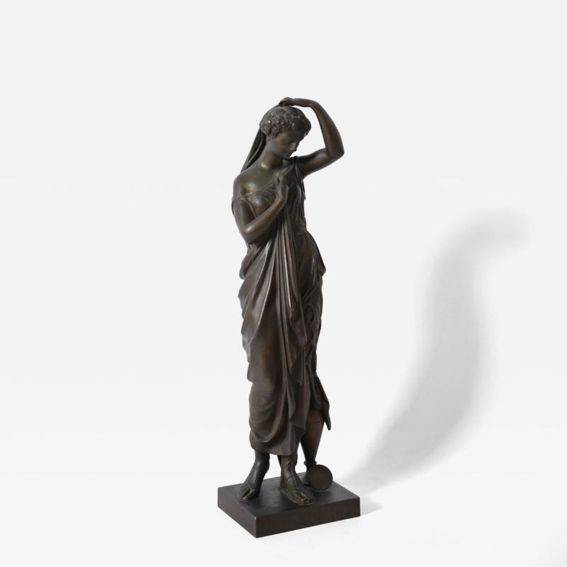 Neoclassical bronze woman sculpture XIXth c 