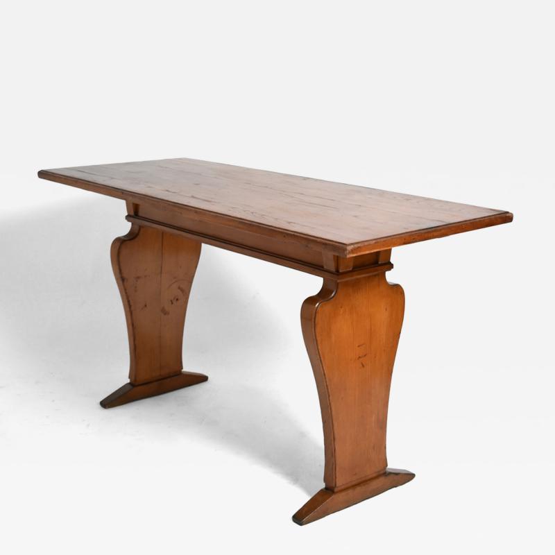 Neoclassical oak console table 1950s 