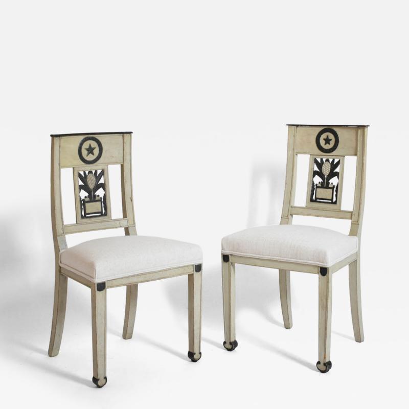 Neoclassical pineapple chairs 1960s