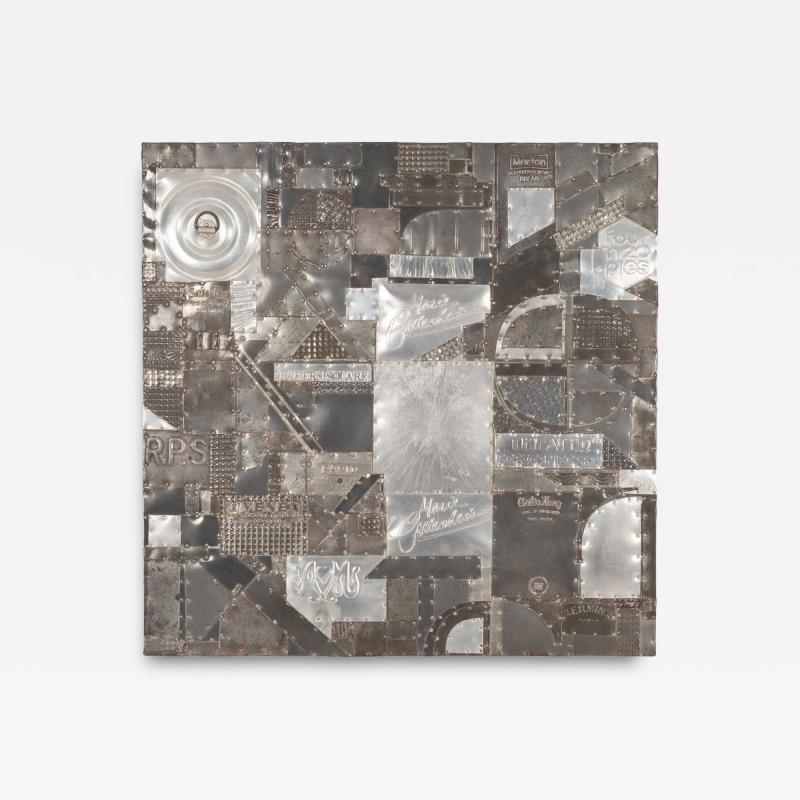 Neufeldt Max Max Neufeldt Aluminum Collage Assemblage Sculpture 1985
