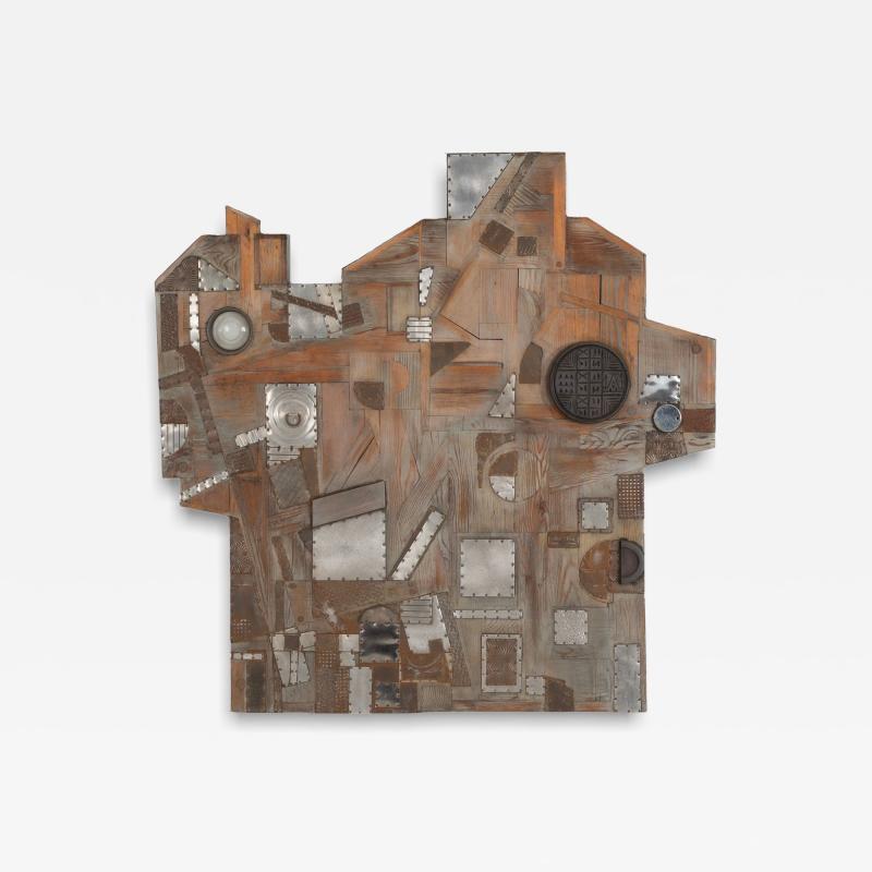 Neufeldt Max Max Neufeldt Metal Collage Assemblage Sculpture 1975c
